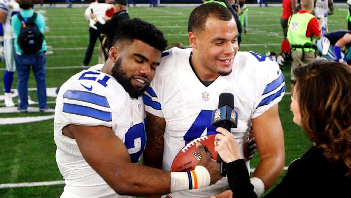 Cowboys pals Ezekiel Elliott and Dak Prescott